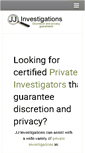 Mobile Screenshot of jjprivateinvestigators.co.za